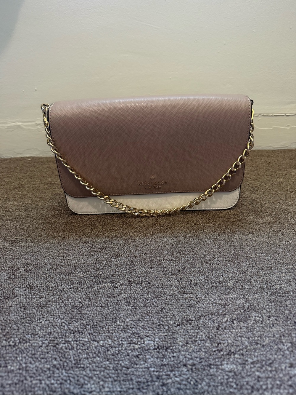 Kate Spade Colorblock Flap Crossbody & Matching wallet bundle |Toasted Hazelnut - Picture 11 of 13